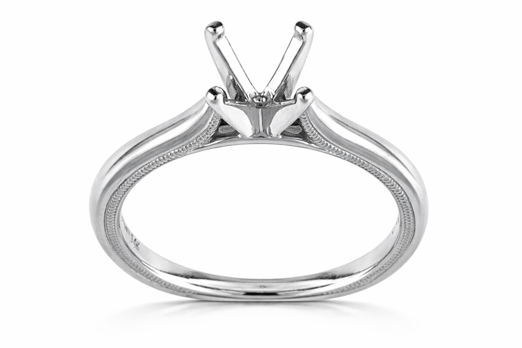 RING ROUND CUT REMOVABLE PRONG HEAD — Ring | Eterna Jewels Austin TX