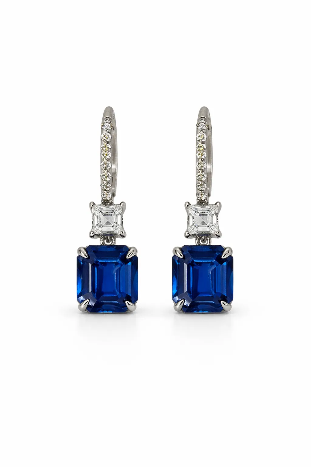BLUE ICON SAPPHIRE EARRINGS — Earrings | Eterna Jewels Austin TX