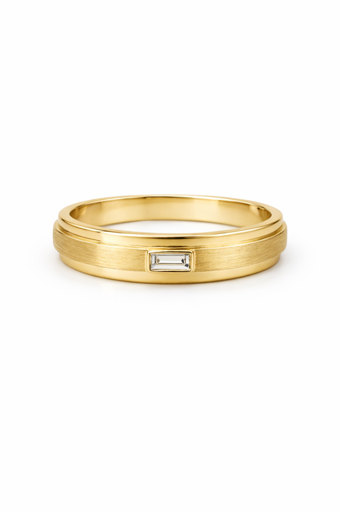 CORE BAGUETTE YG BAND — Ring | Eterna Jewels Austin TX