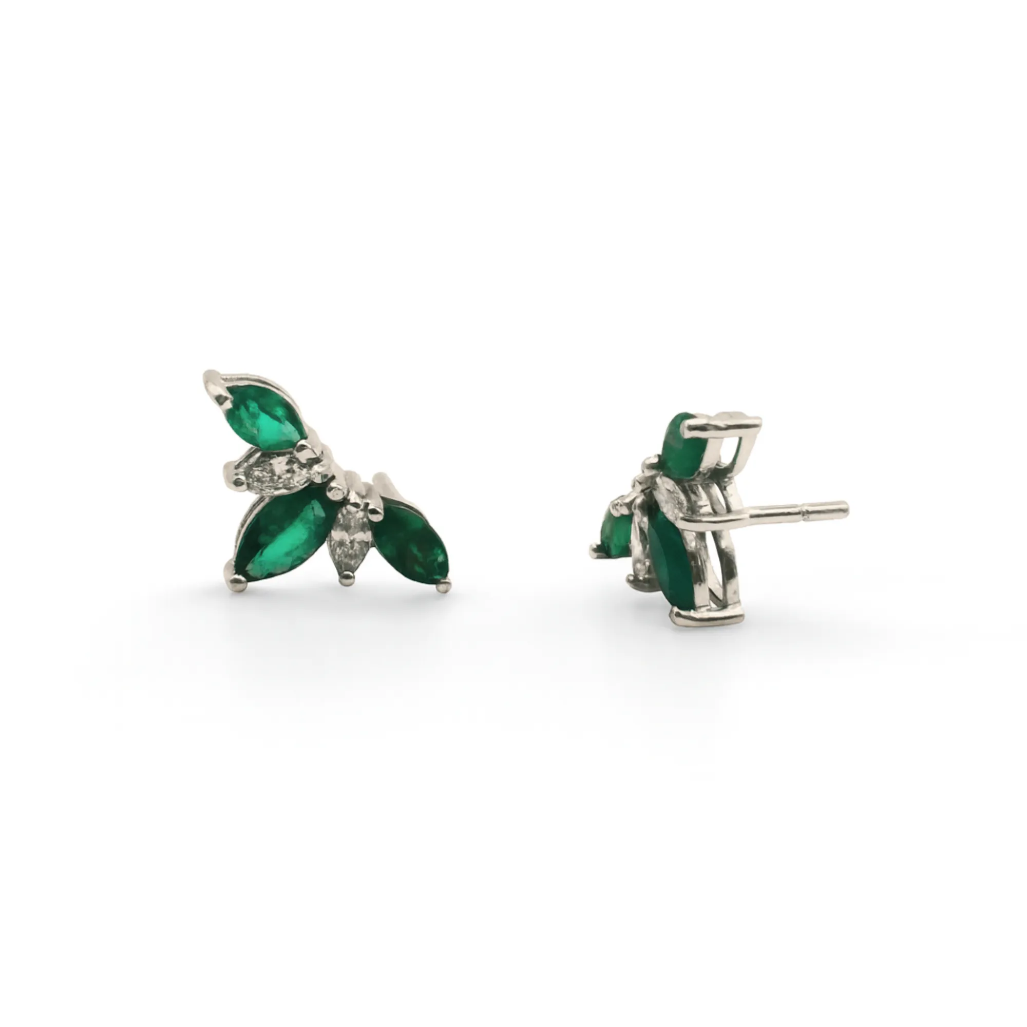 VERDE BLOSSOM EARRINGS STUDS — Earrings | Eterna Jewels Austin TX
