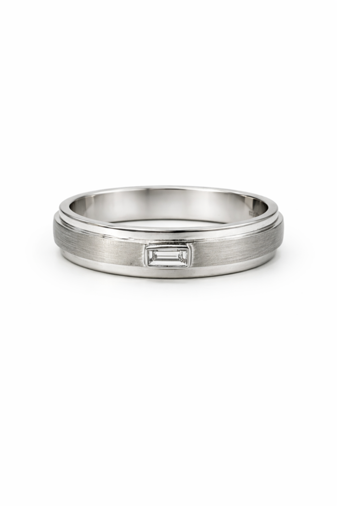 CORE BAGUETTE WG BAND — Ring | Eterna Jewels Austin TX