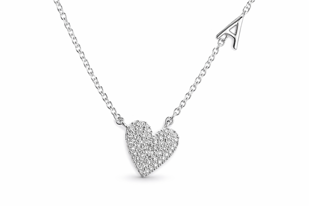 AMOUR DIAMOND HEART NECKLACE — Necklace | Eterna Jewels Austin TX