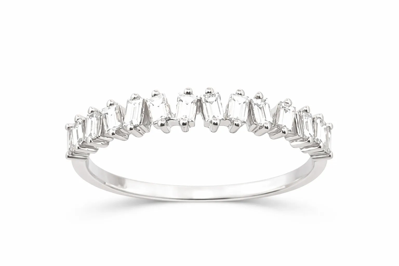BAGUETTE ZENITH BAND RING — Ring | Eterna Jewels Austin TX