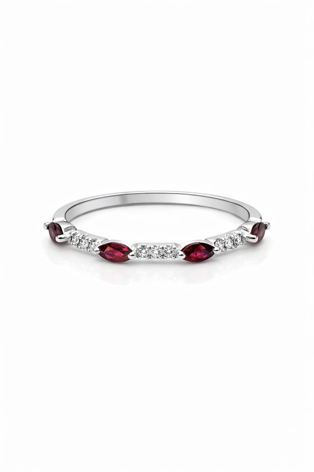 MARQUISE RUBY BAND RING — Ring | Eterna Jewels Austin TX