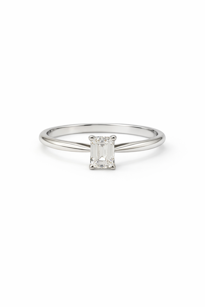 PROMISE EMERALD SOLITAIRE — Ring | Eterna Jewels Austin TX