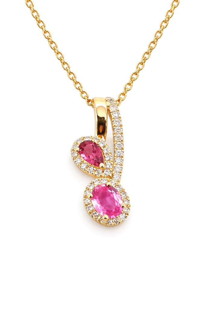 BLUSH BLOSSOM DIAMOND NECKLACE — Necklace | Eterna Jewels Austin TX