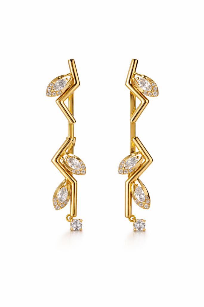AQUA EDGE ETERNA EARRINGS — Ring | Eterna Jewels Austin TX