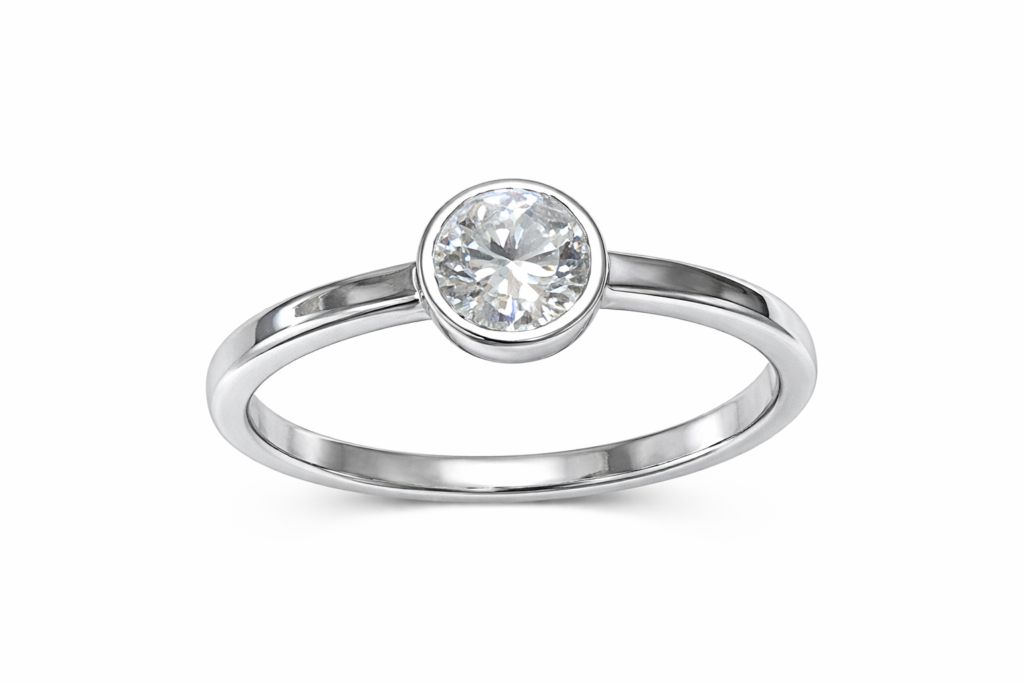 ROUND BEZEL LG RING — Ring | Eterna Jewels Austin TX