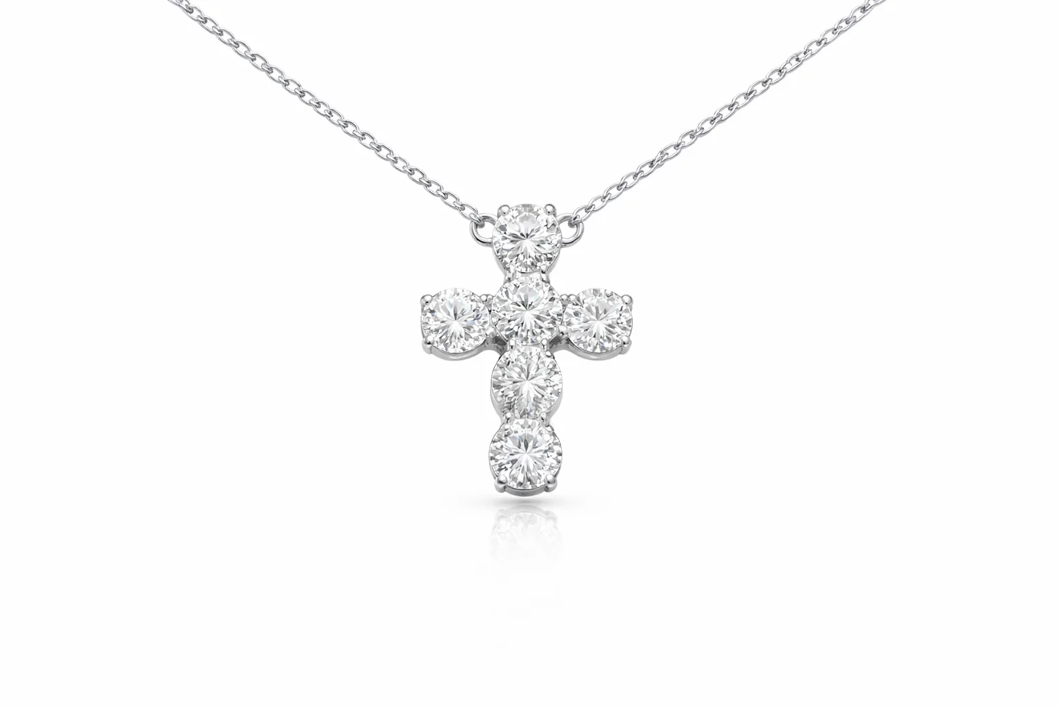 DIVINE LIGHT CROSS LG NECKLACE — Necklace | Eterna Jewels Austin TX
