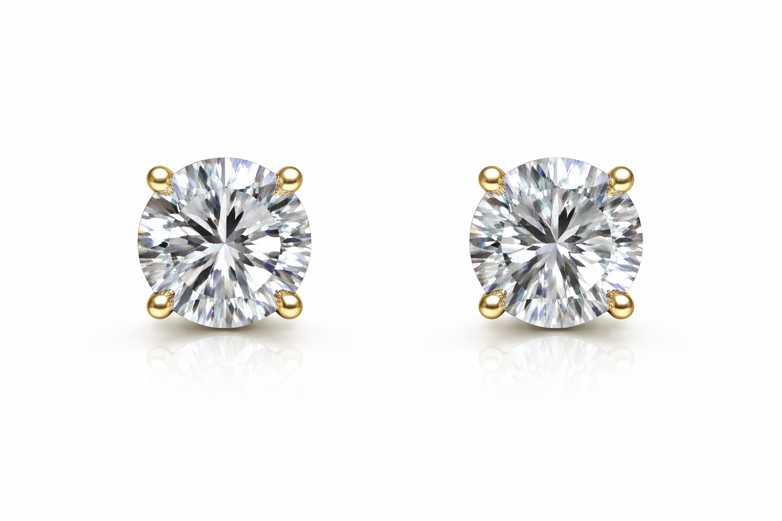 PURE LIGHT LG STUDS — Earrings | Eterna Jewels Austin TX