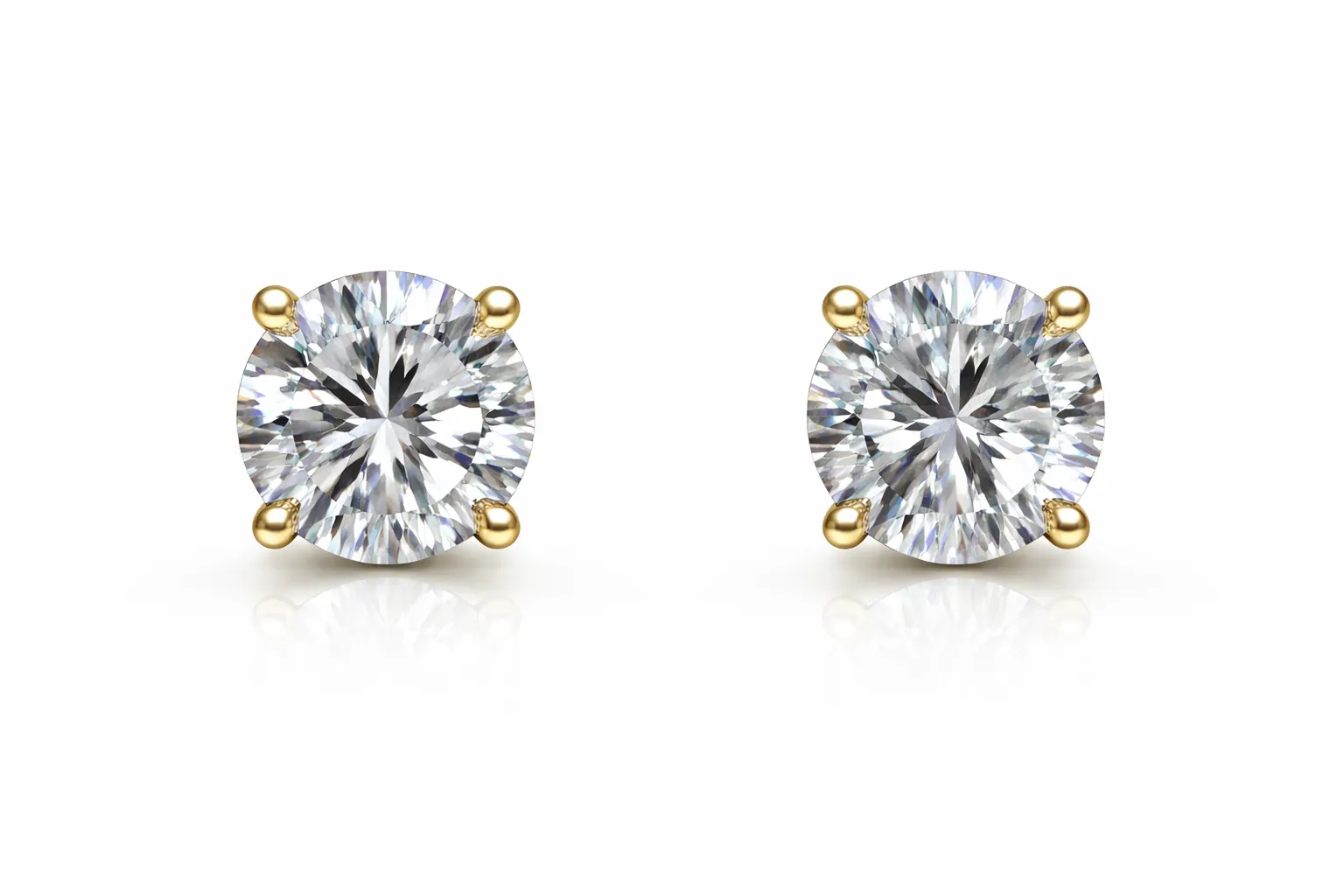 PURE LIGHT LG STUDS — Earrings | Eterna Jewels Austin TX