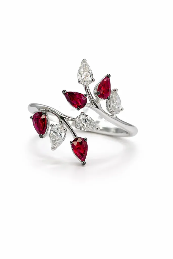 RED PETAL RUBY RING — Ring | Eterna Jewels Austin TX