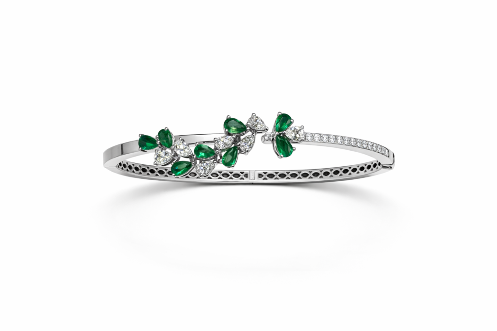 EMERALD VERDÉLIA BANGLE — Bracelet | Eterna Jewels Austin TX