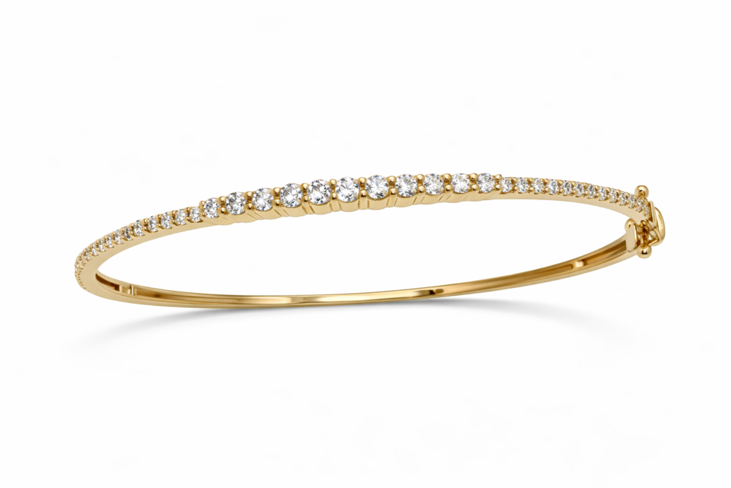 AURELUNE DIAMOND BANGLE — Bracelet | Eterna Jewels Austin TX