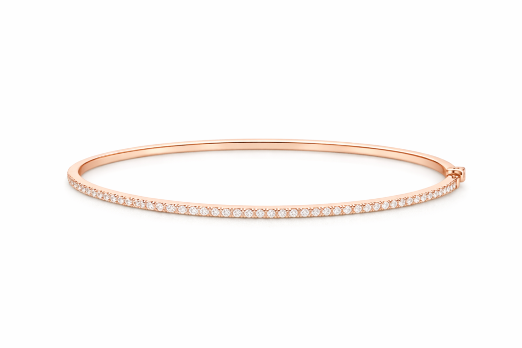 ROSE LUMINA DIAMOND BANGLE — Bracelet | Eterna Jewels Austin TX