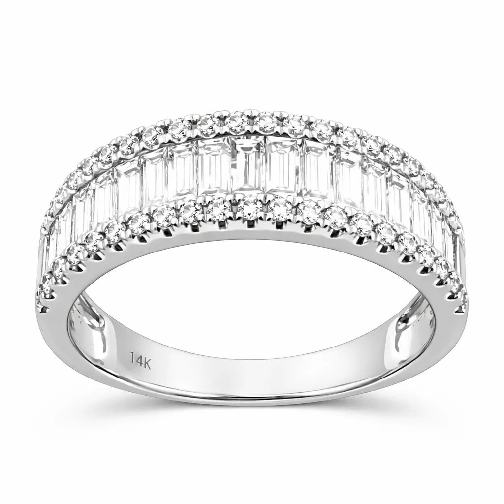CROWNLINE BAGUETTE BAND RING — Ring | Eterna Jewels Austin TX
