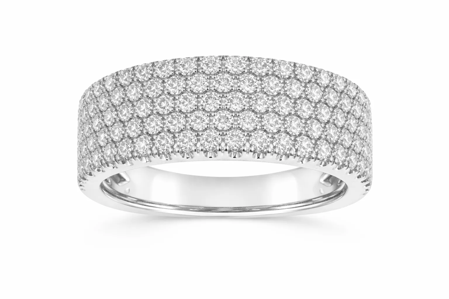 DIAMOND STARDUST BAND RING — Ring | Eterna Jewels Austin TX