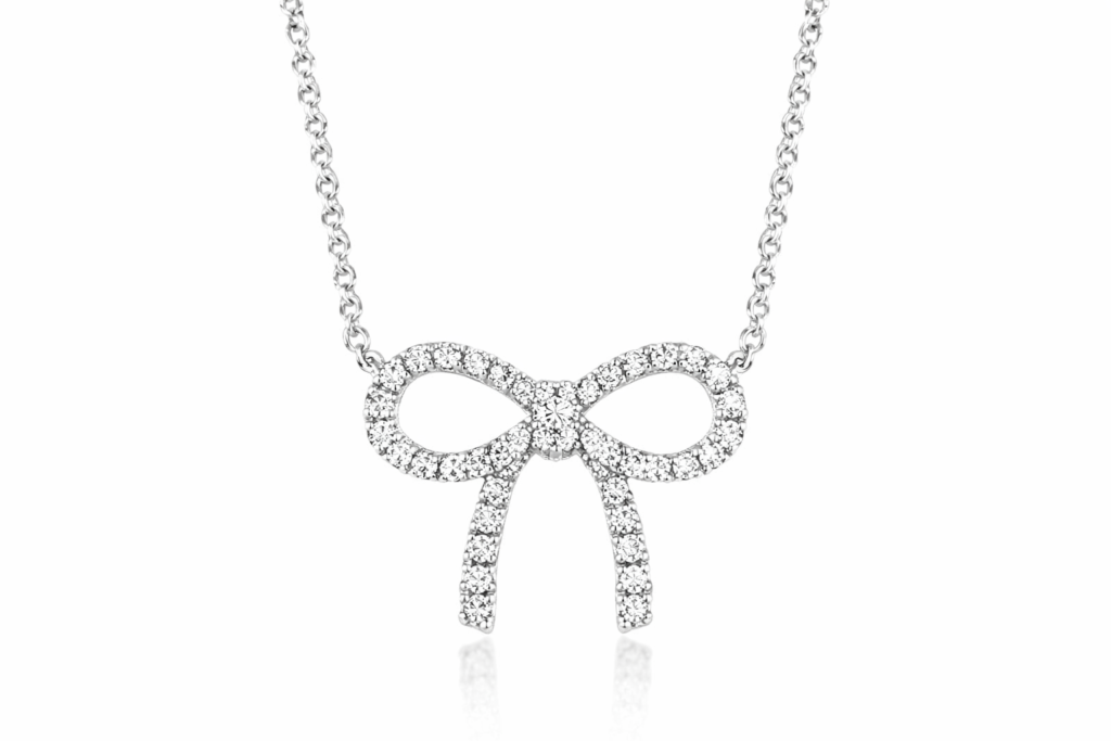 DIAMOND RIBBON BOW PENDANT — Pendant | Eterna Jewels Austin TX