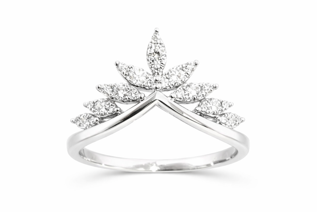 STELLARA DIAMOND CROWN BAND RING — Ring | Eterna Jewels Austin TX