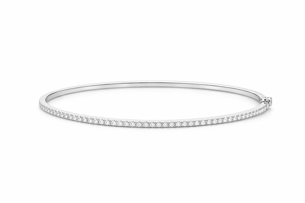 DIAMOND RADIANCE LINE BANGLE — Bracelet | Eterna Jewels Austin TX