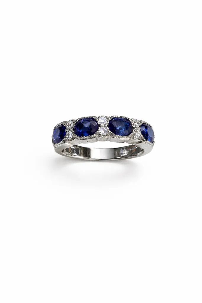 SAPPHIRE MIRAGE BAND RING — Ring | Eterna Jewels Austin TX