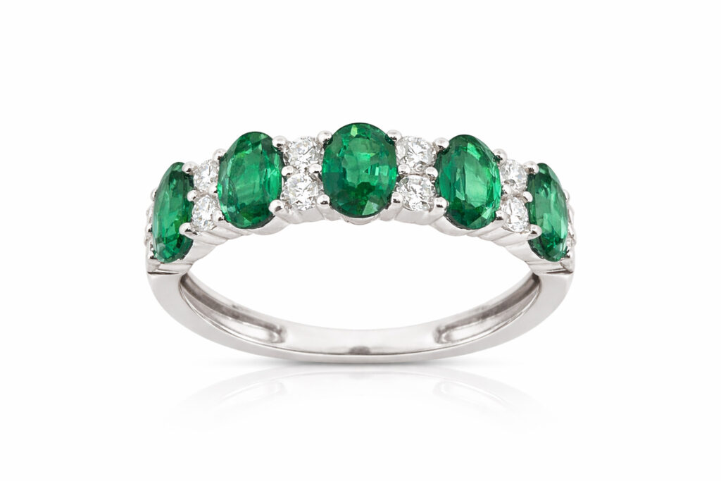 EMERALD ASTORIA BAND RING — Ring | Eterna Jewels Austin TX