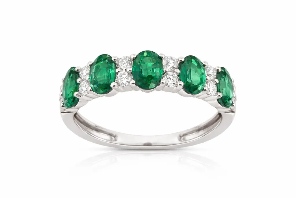 EMERALD ASTORIA BAND RING — Ring | Eterna Jewels Austin TX