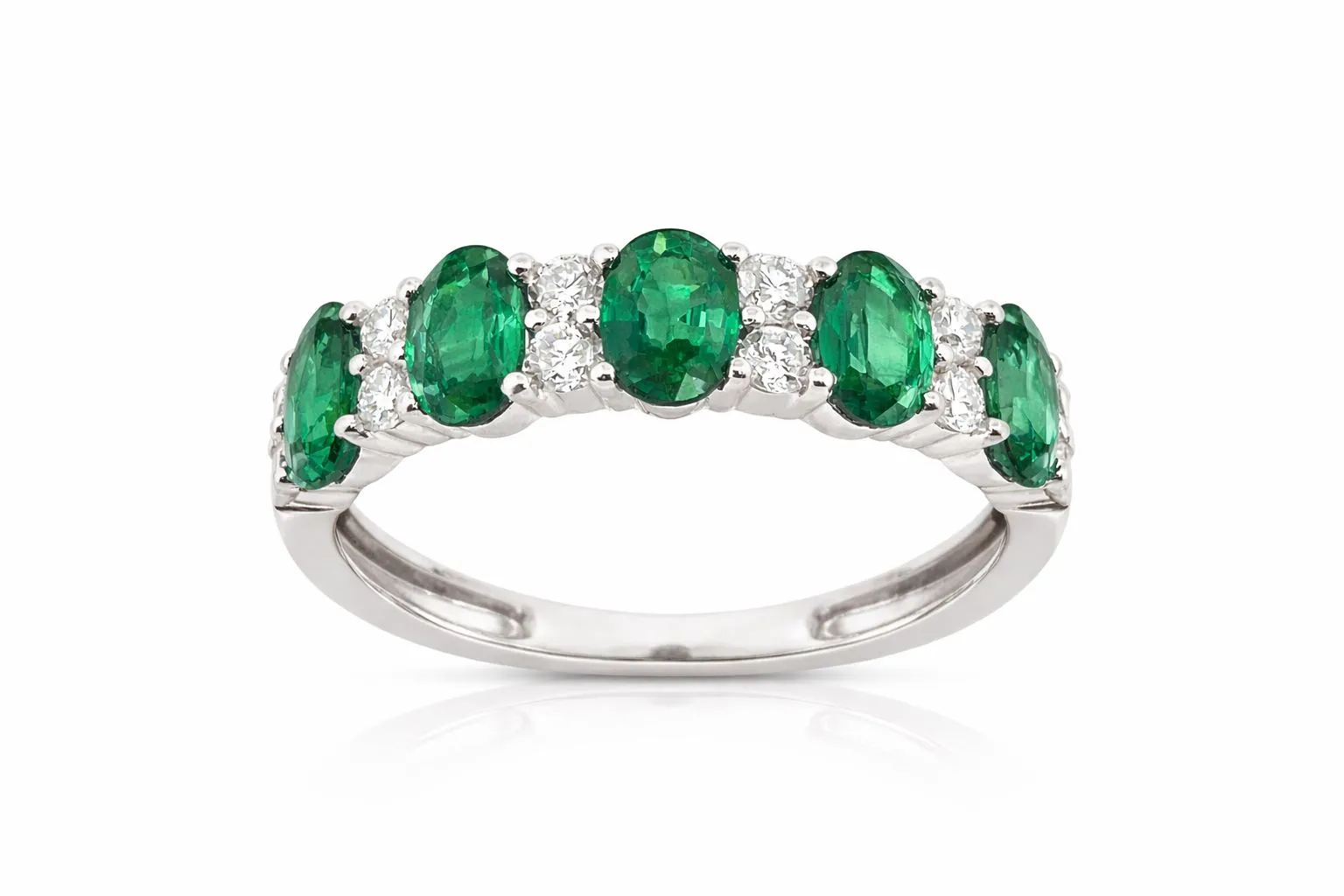 EMERALD ASTORIA BAND RING — Ring | Eterna Jewels Austin TX