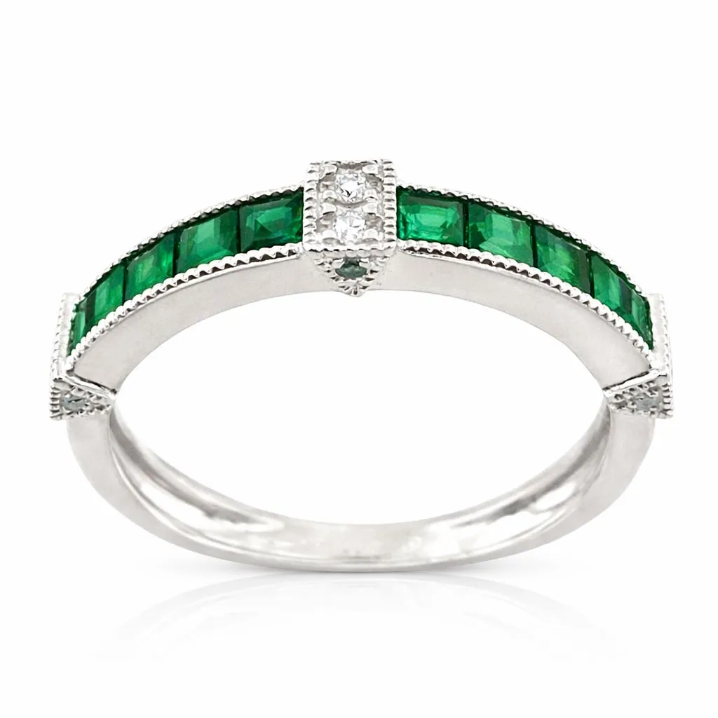 EMERALD NOBLESSE BAND RING — Ring | Eterna Jewels Austin TX