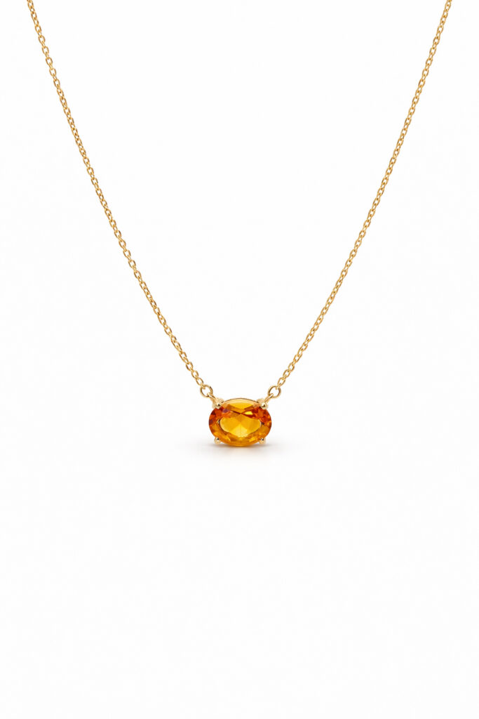 GOLDEN OVAL NECKLACE — Necklace | Eterna Jewels Austin TX