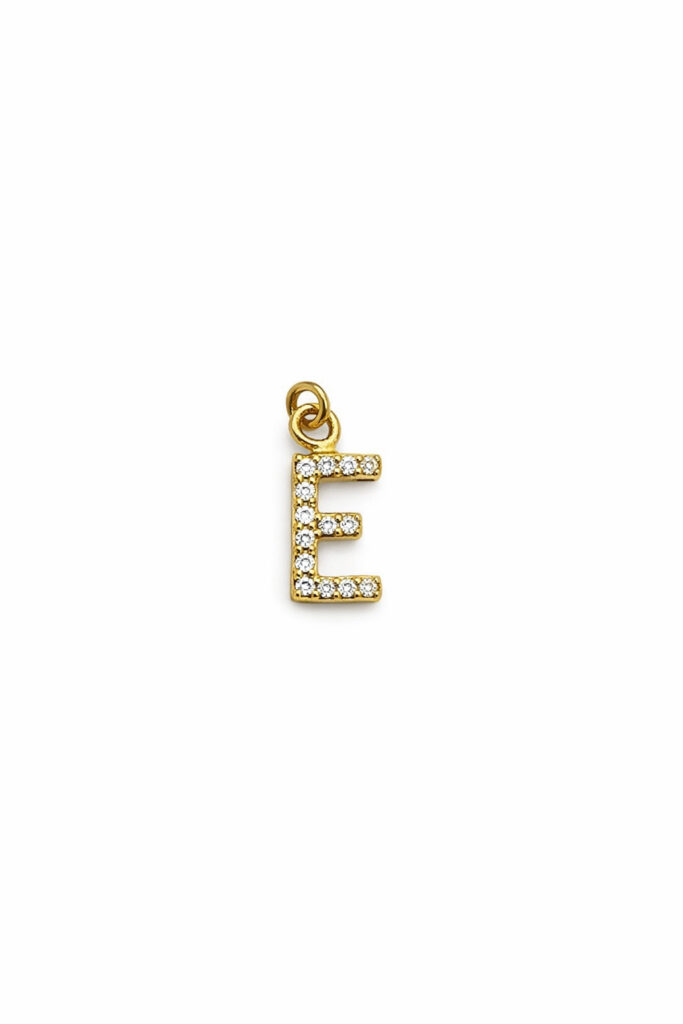 LETTER "E" CHARM 10147 — Permanent Jewelry Accessories | Eterna Jewels Austin TX