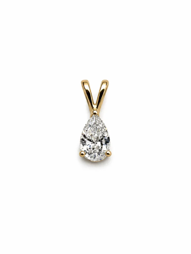 PEAR CUT SIGNATURE PENDANT — Pendant | Eterna Jewels Austin TX