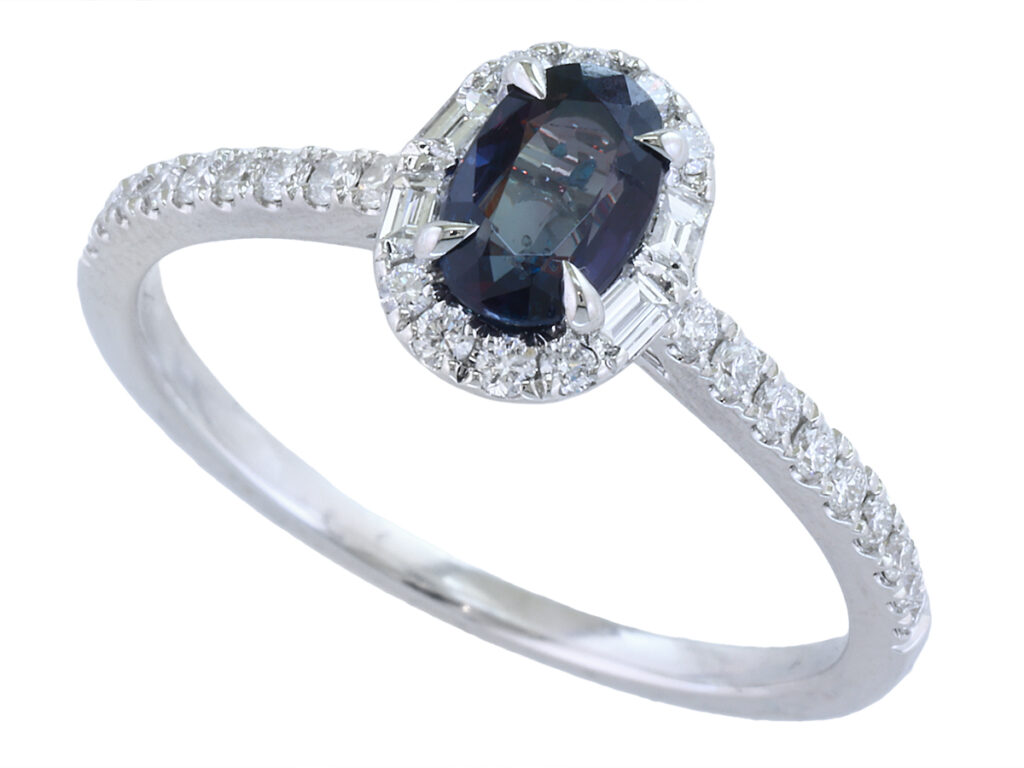 MYSTIC ALEXANDRITE BAGUETTE RING — Ring | Eterna Jewels Austin TX