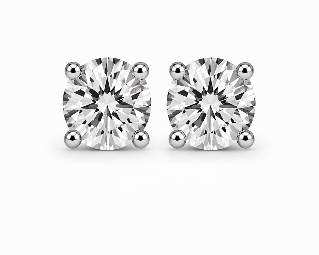 GLOW ROUND STUDS — Earrings | Eterna Jewels Austin TX