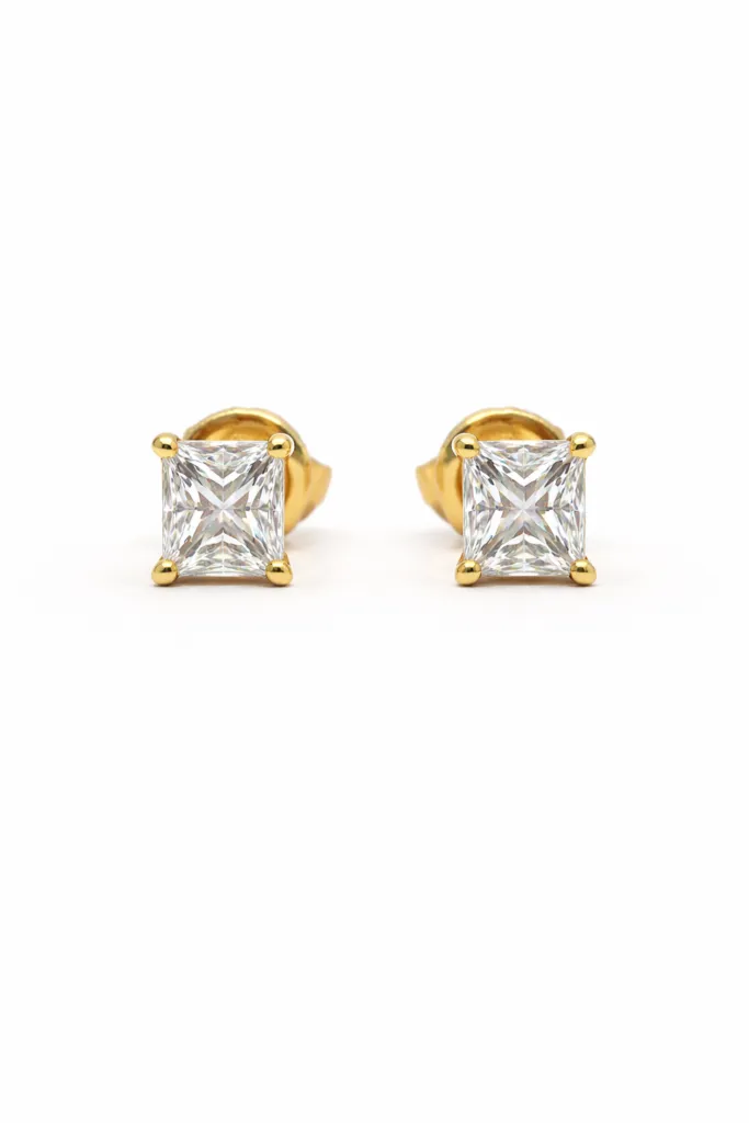 LUCENT PRINCESS STUDS — Earrings | Eterna Jewels Austin TX