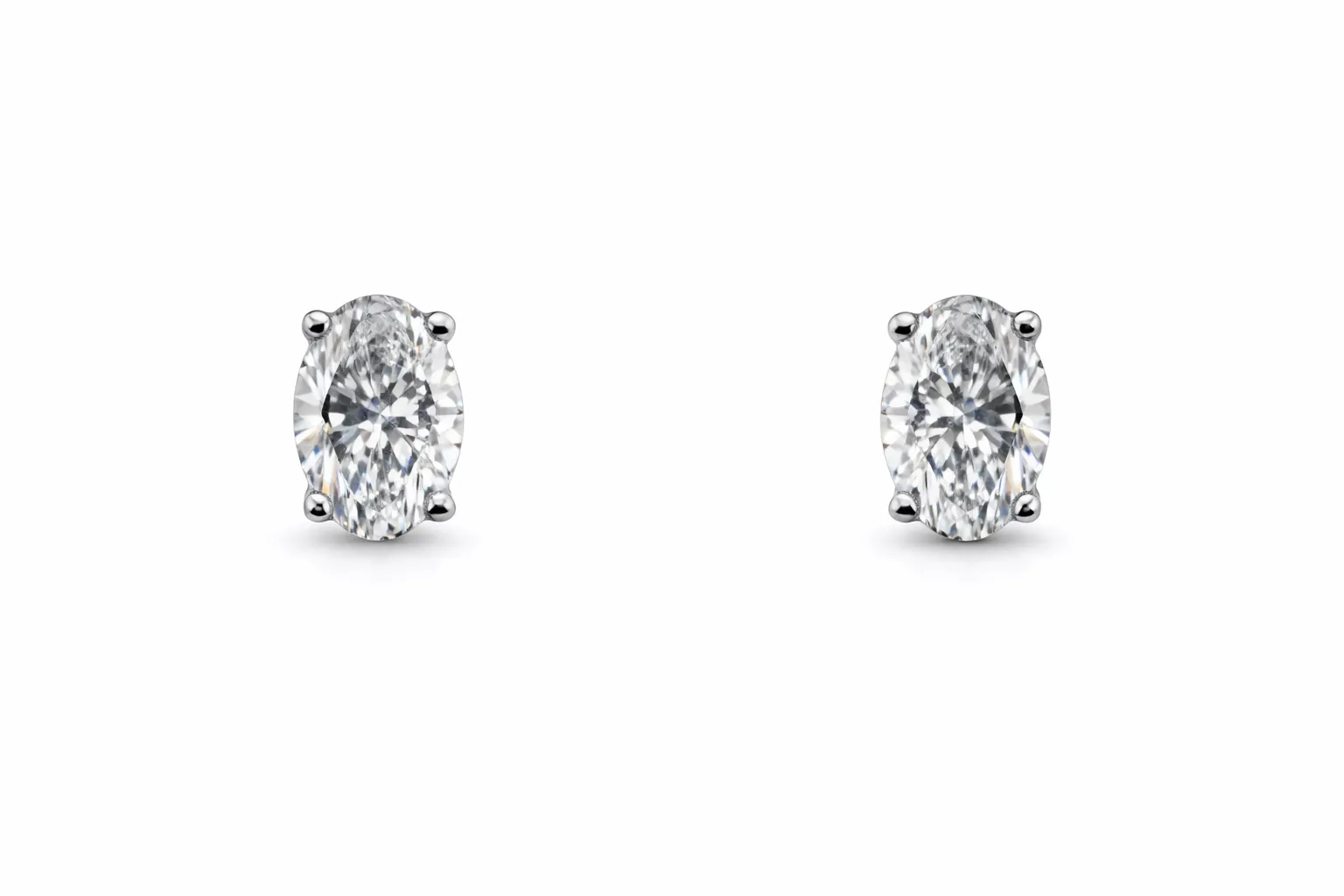 OVAL CUT TIMELESS STUDS — Earrings | Eterna Jewels Austin TX