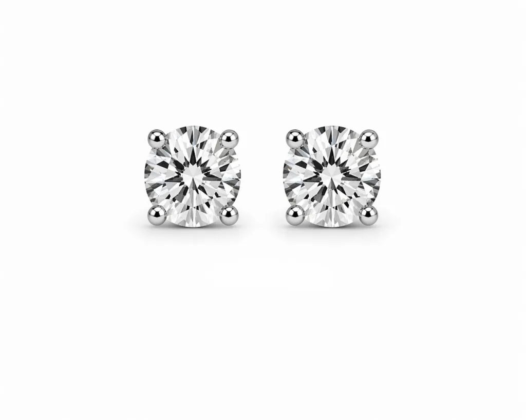 SILK ROUND STUDS — Earrings | Eterna Jewels Austin TX