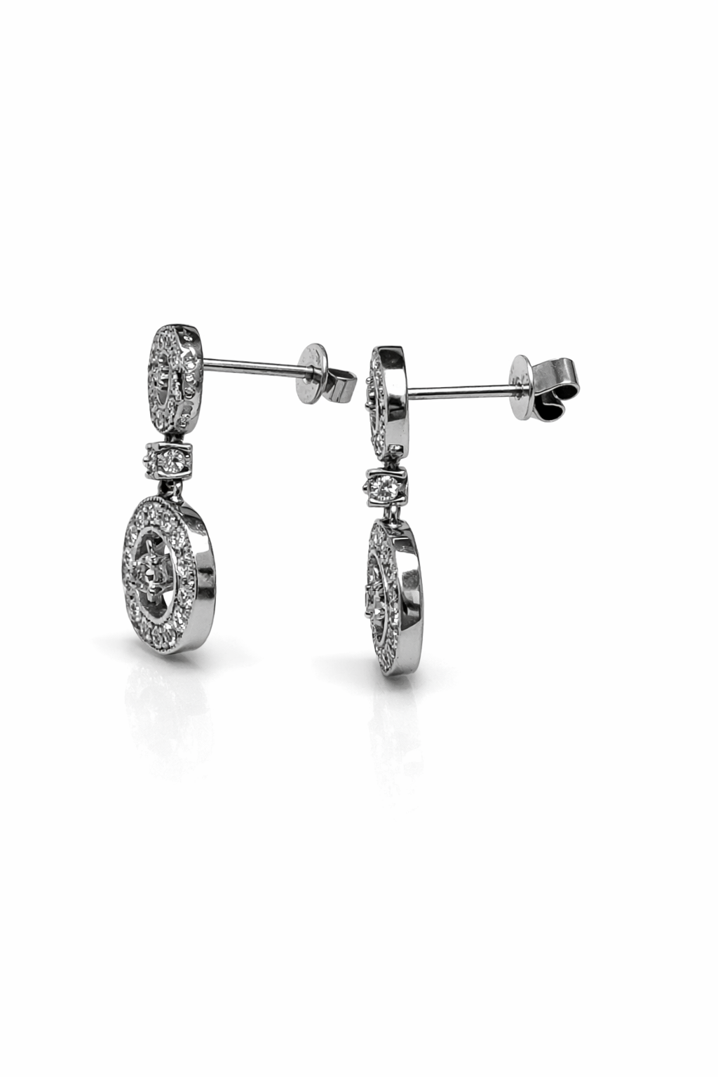 THE LUMINA ORBIT DANGLING EARRINGS — Earrings | Eterna Jewels Austin TX