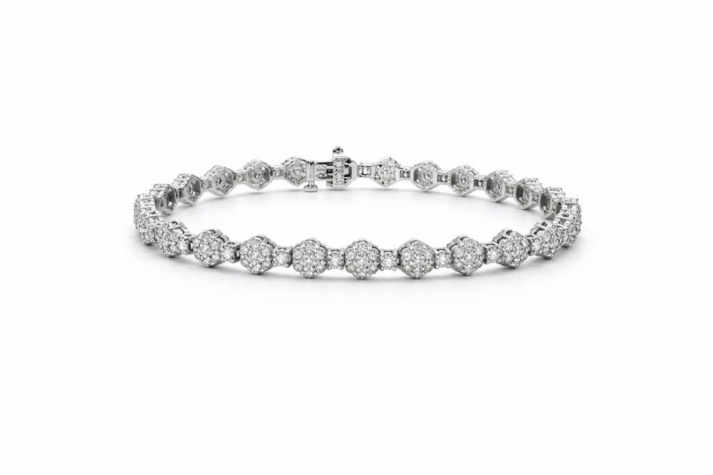 FLORA SEQUENCE DIAMOND BRACELET — Bracelet | Eterna Jewels Austin TX
