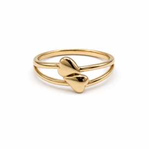 DOUBLE HEART RING 10047