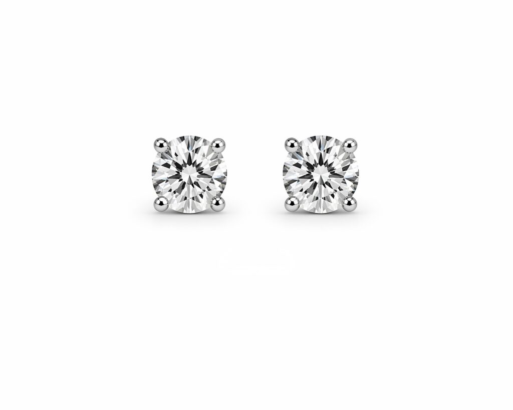 WHISPER ROUND STUDS — Earrings | Eterna Jewels Austin TX