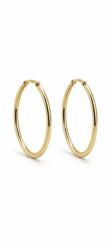 THIN OVAL HOOPS 10116 — Earrings | Eterna Jewels Austin TX