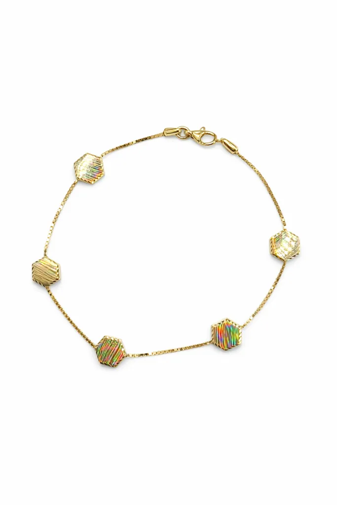 HEXAGON BRACELET 10105 — Bracelet | Eterna Jewels Austin TX