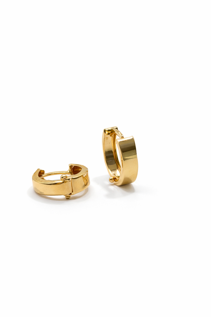 THICK ROUND HUGGIES 10118 — Earrings | Eterna Jewels Austin TX