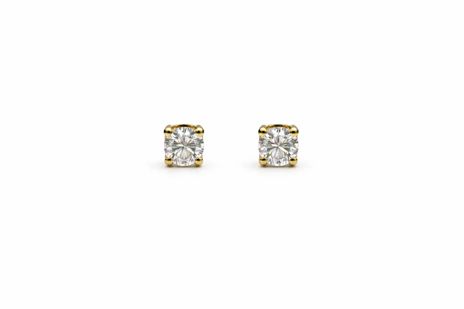 ROUND CUT SUPREME STUDS — Earrings | Eterna Jewels Austin TX