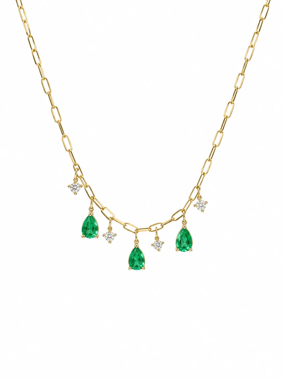 14KY 1.04CTW EM .19CTW DIA NK — Necklace | Eterna Jewels Austin TX