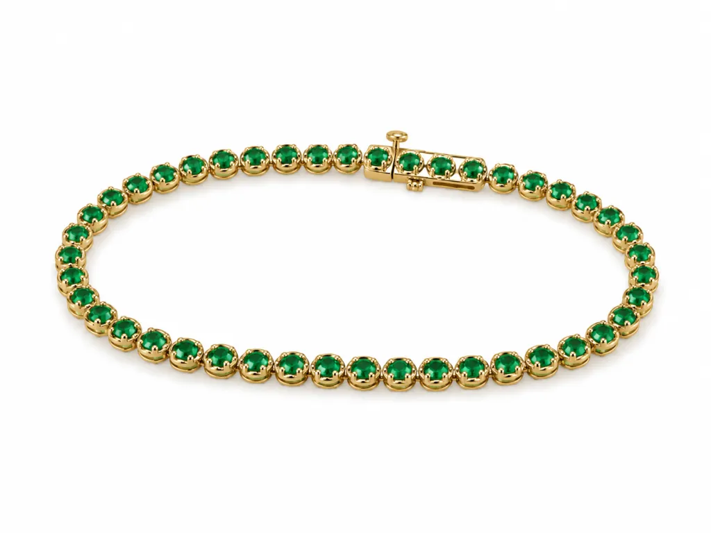 18KY 2.35CTW EM BRC — Bracelet | Eterna Jewels Austin TX