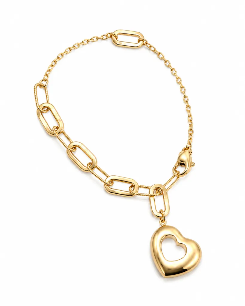 PAPERCLIP HEART BRACELET — Bracelet | Eterna Jewels Austin TX
