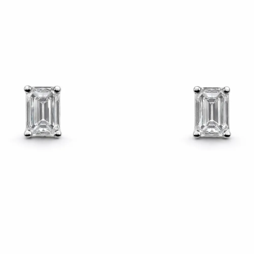 EMERALD CUT MAJESTIC STUDS — Earrings | Eterna Jewels Austin TX