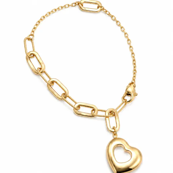 PAPERCLIP HEART BRACELET — Bracelet | Eterna Jewels Austin TX
